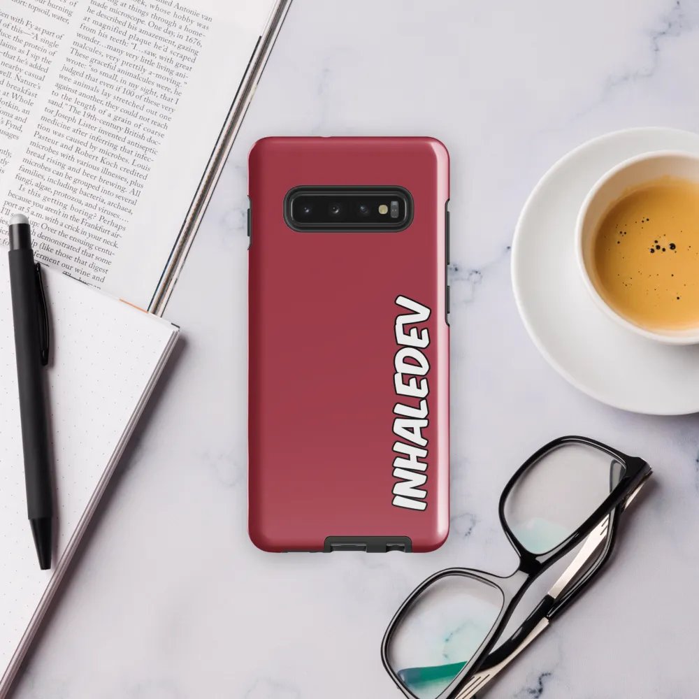 Red InhaleDev Samsung Tough Case product image (11)