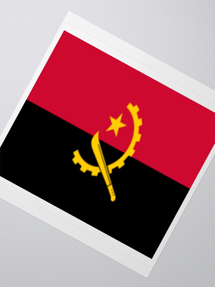Exclusive Angola Flag Kiss-Cut Stickers - High-Quality Vinyl, Multiple Sizes product image (5)