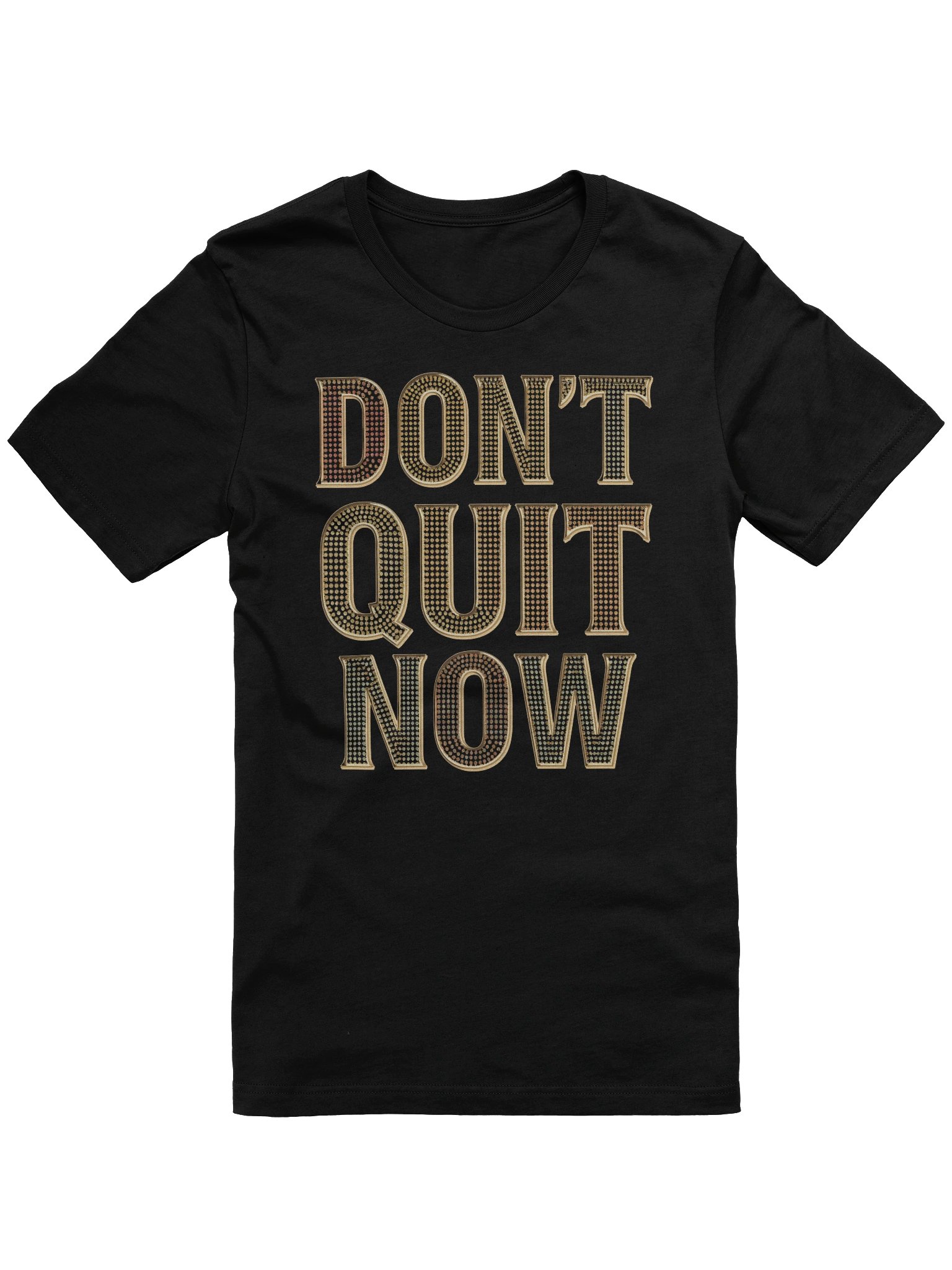 Sparkling Sequin Don't Quit Now - Stay on Track T-Shirt product image (1)