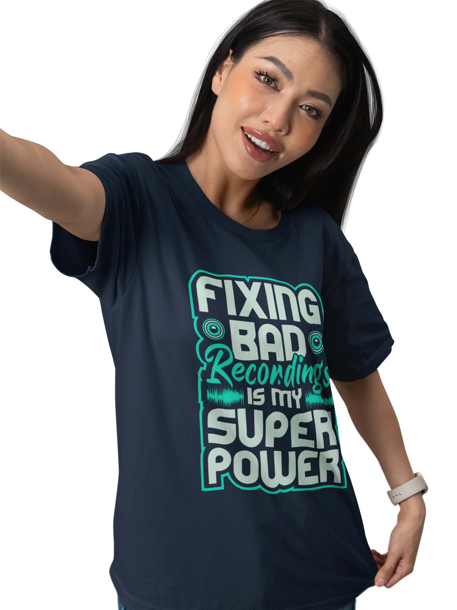 Fixing Bad Recordings Is My Superpower T-Shirt – Perfect for Sound Engineers and Audio Lovers product image (74)
