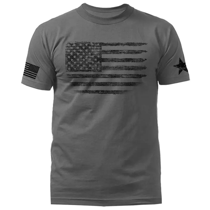 Distressed US Flag American Pride Patriotic USA Graphic T-shirt product image (3)