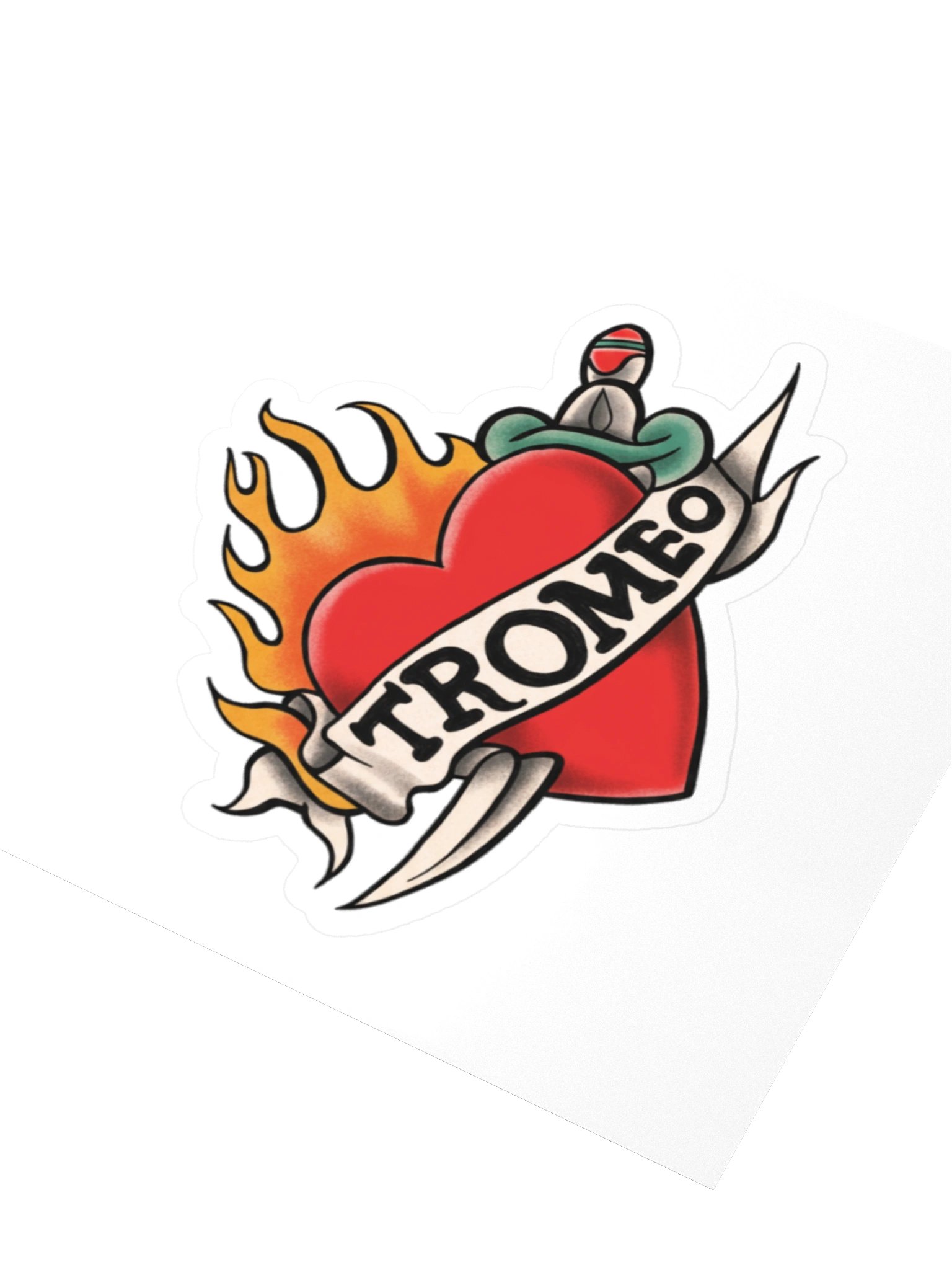 Tromeo Flaming Heart Sticker product image (7)