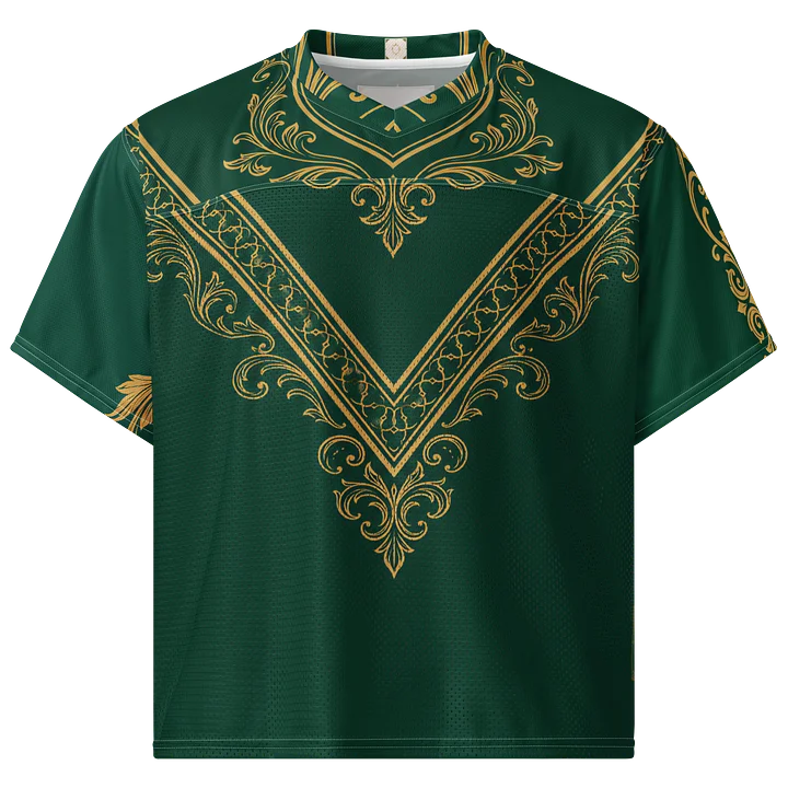 Emerald Green & Gold Soccer Jersey | Royal Heritage Football Shirt | Premium World Cup 2026 Jersey product image (1)