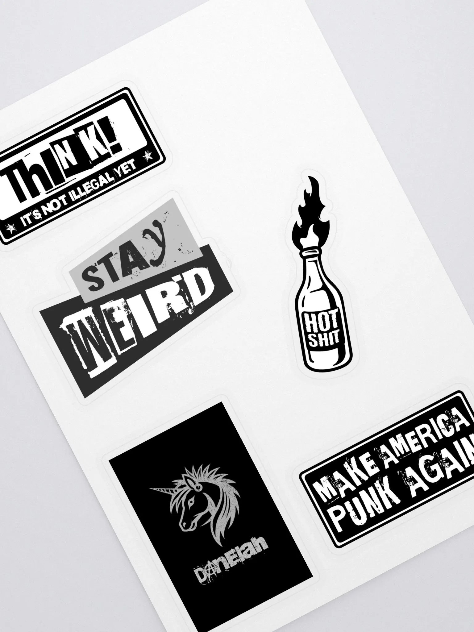 Punk "Patches" Set 1 Kiss-Cut Sticker Sheet product image (1)