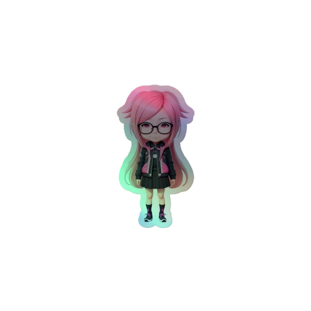 (PINK CHIBI) K "HOLOGRAPHIC" STICKERS product image (1)
