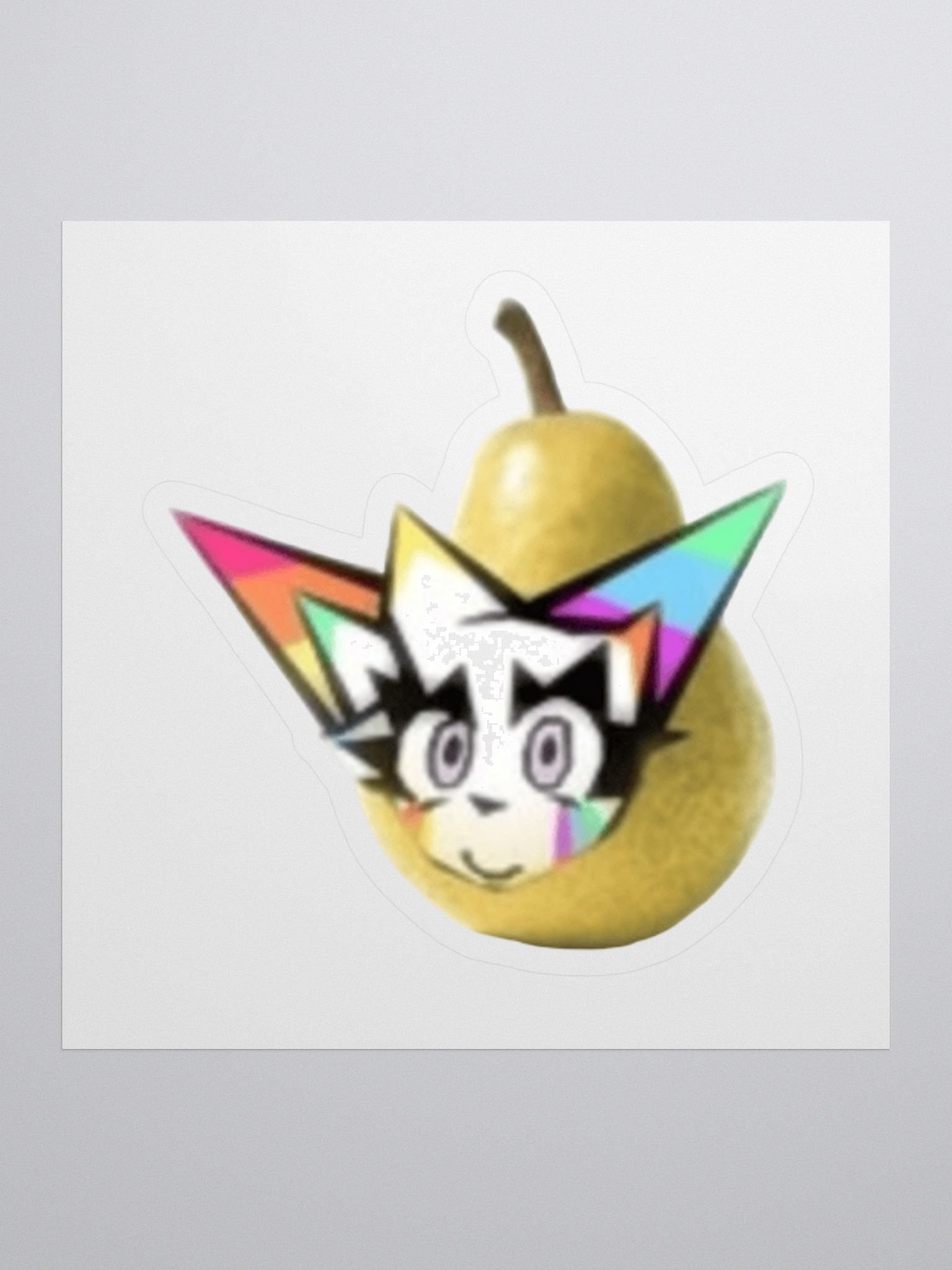 glitter pear sticker product image (1)