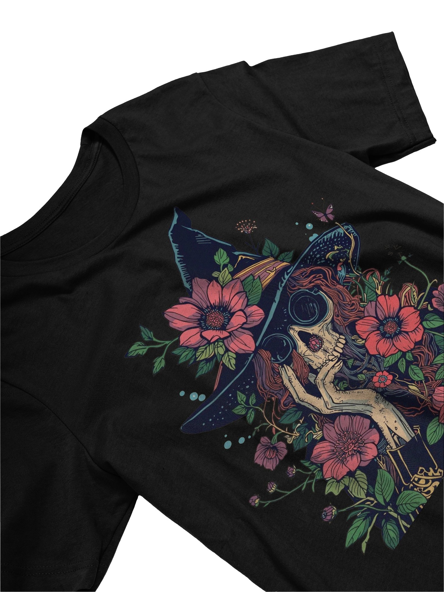 Ornate Floral Witch Skull Supersoft Tee product image (2)