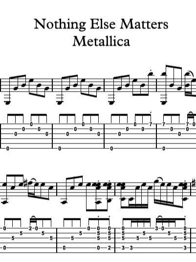 Nothing Else Matters by Metallica product image (2)