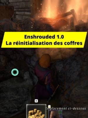 Enshrouded 1.0 : si vous relancez la partie tout de suite après avoir ouvert un coffre et pris le loot, il ne se remet plus à zéro : il faut maintenant attendre un certain temps et s'en éloigner suffisamment. Ouvrez chaque coffre avec attention avant de partir. Vous le saviez ?  #Enshrouded #RPG #JeuVideo