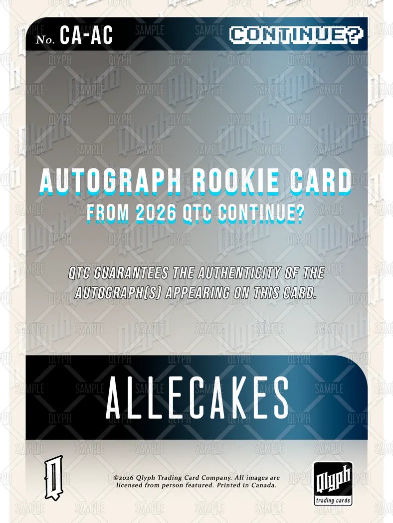 Qlyph Trading Cards S2 DROP 1: Allecakes product image (4)
