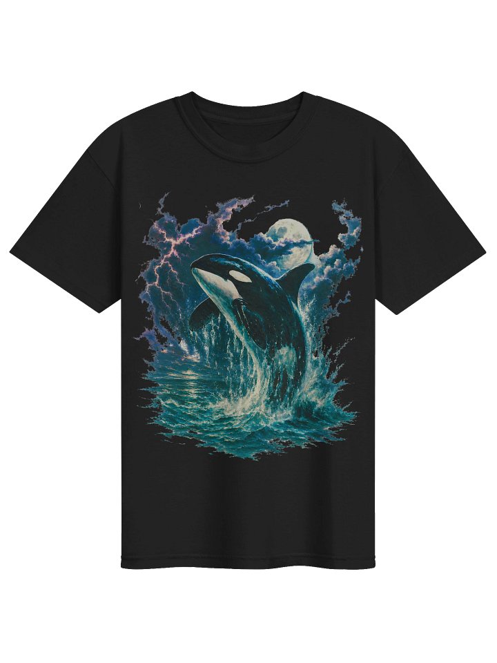 Vintage Orca Graphic Tee, Comfort Colors Killer Whale T-Shirt, 90s Ocean Wildlife Shirt, Unisex product image (1)