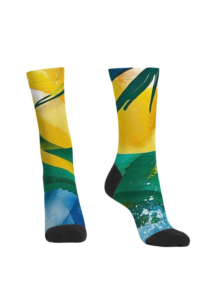 Abstract Diplomat Print - SVG - Caribbean Apples | Premium Sustainable Crew Socks product image (2)
