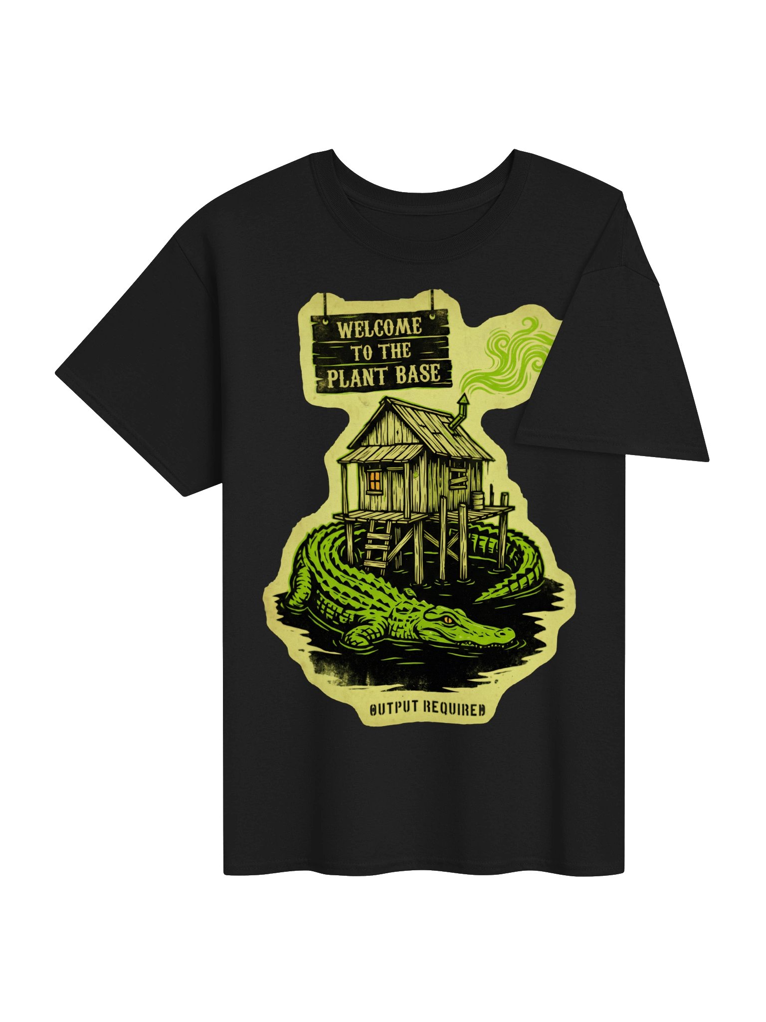 Welcome To The Plant Base Bayou Alligator Swamp Shack Louisiana T-Shirt product image (4)