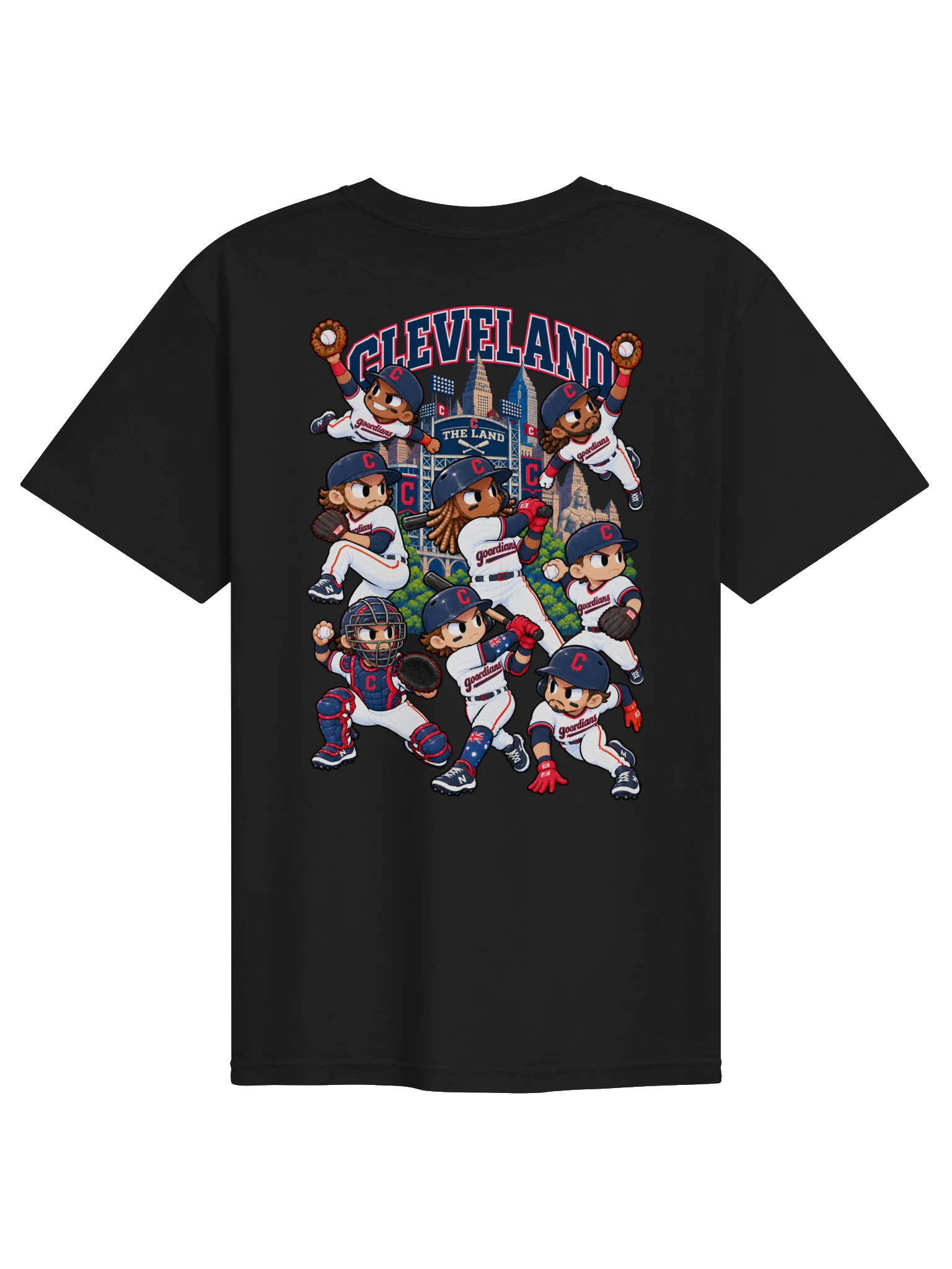 Cleveland Baseball 2026 Animated Player Back Print T-Shirt product image (2)