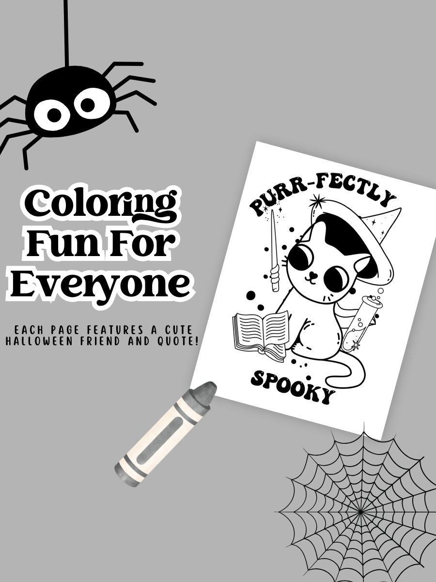 KIDS HALLOWEEN COLORING PAGES product image (2)