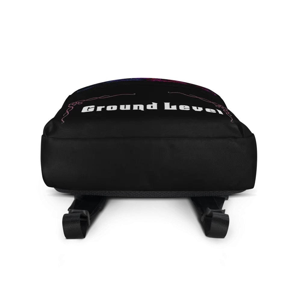 Blk & Pnk Back Pack with Pocket product image (1)