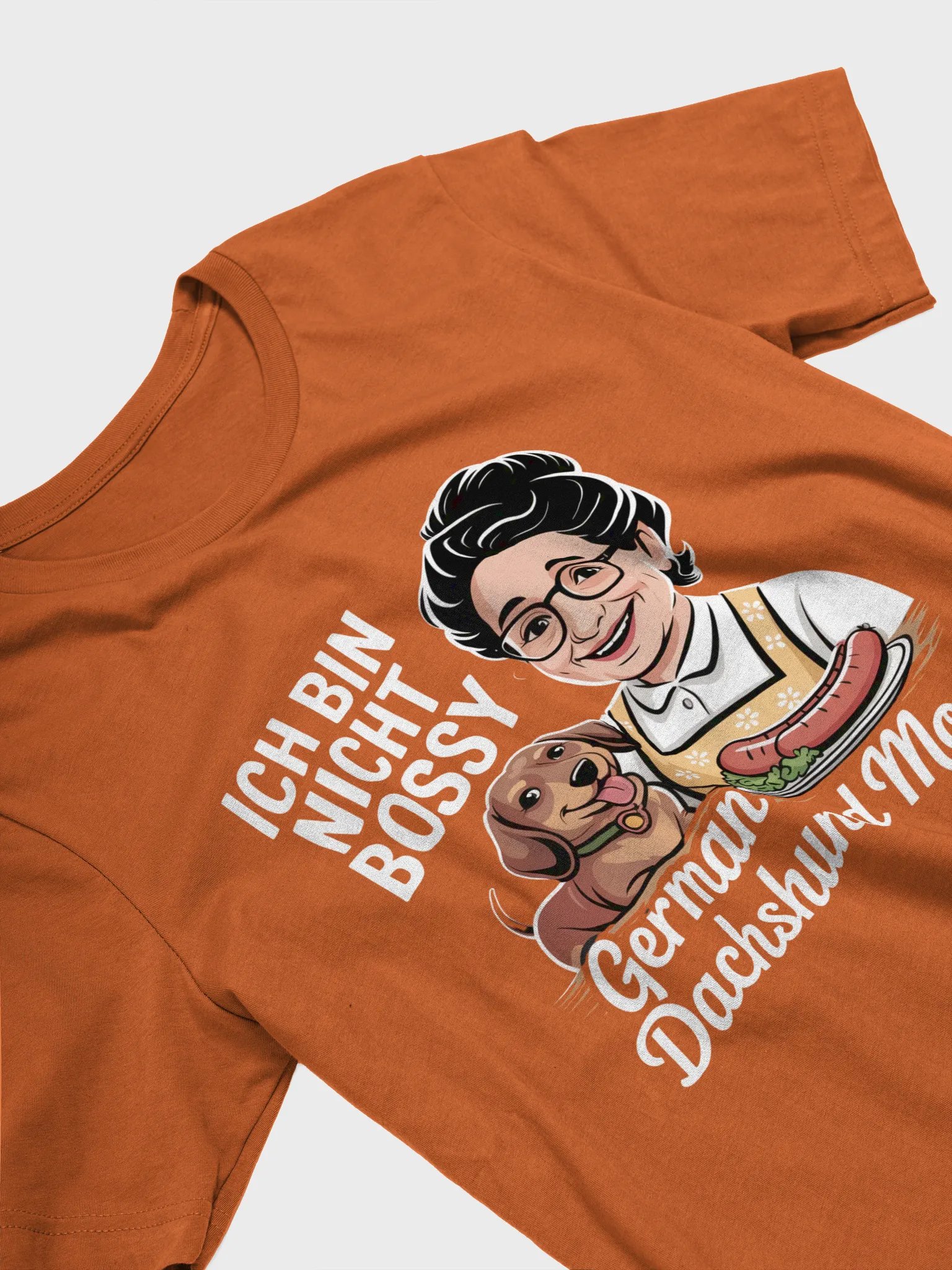 Ich Bin Nicht Bossy – German Dachshund Mom tee product image (3)