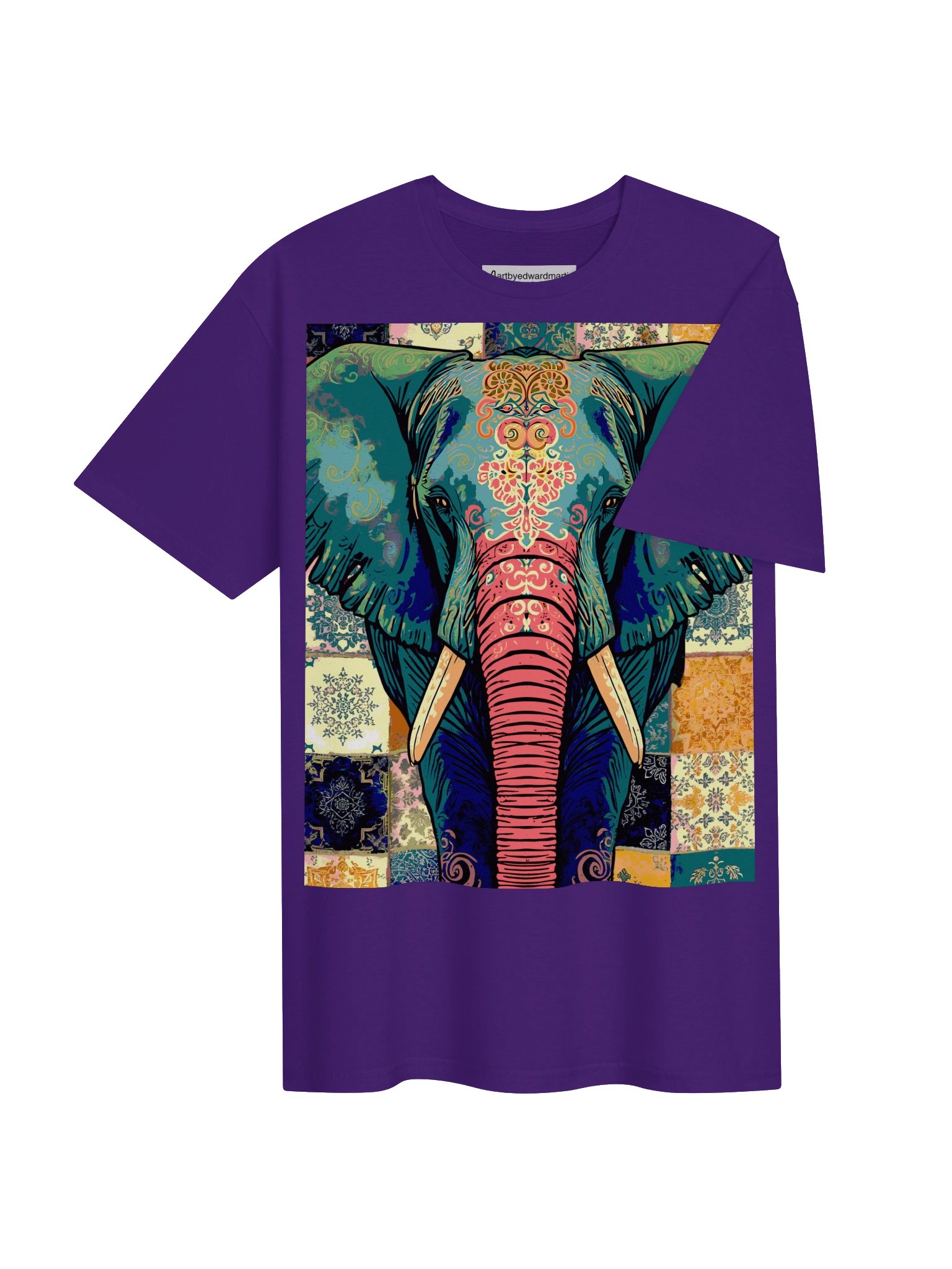 Ornate Elephant Mandala Art Tee product image (46)