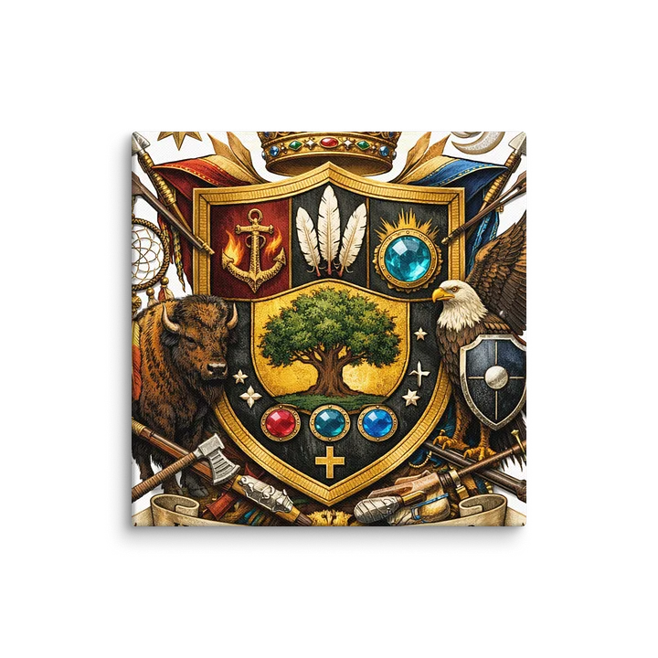 House of Saunders Heraldic Crest Canvas by Tiffany product image (39)