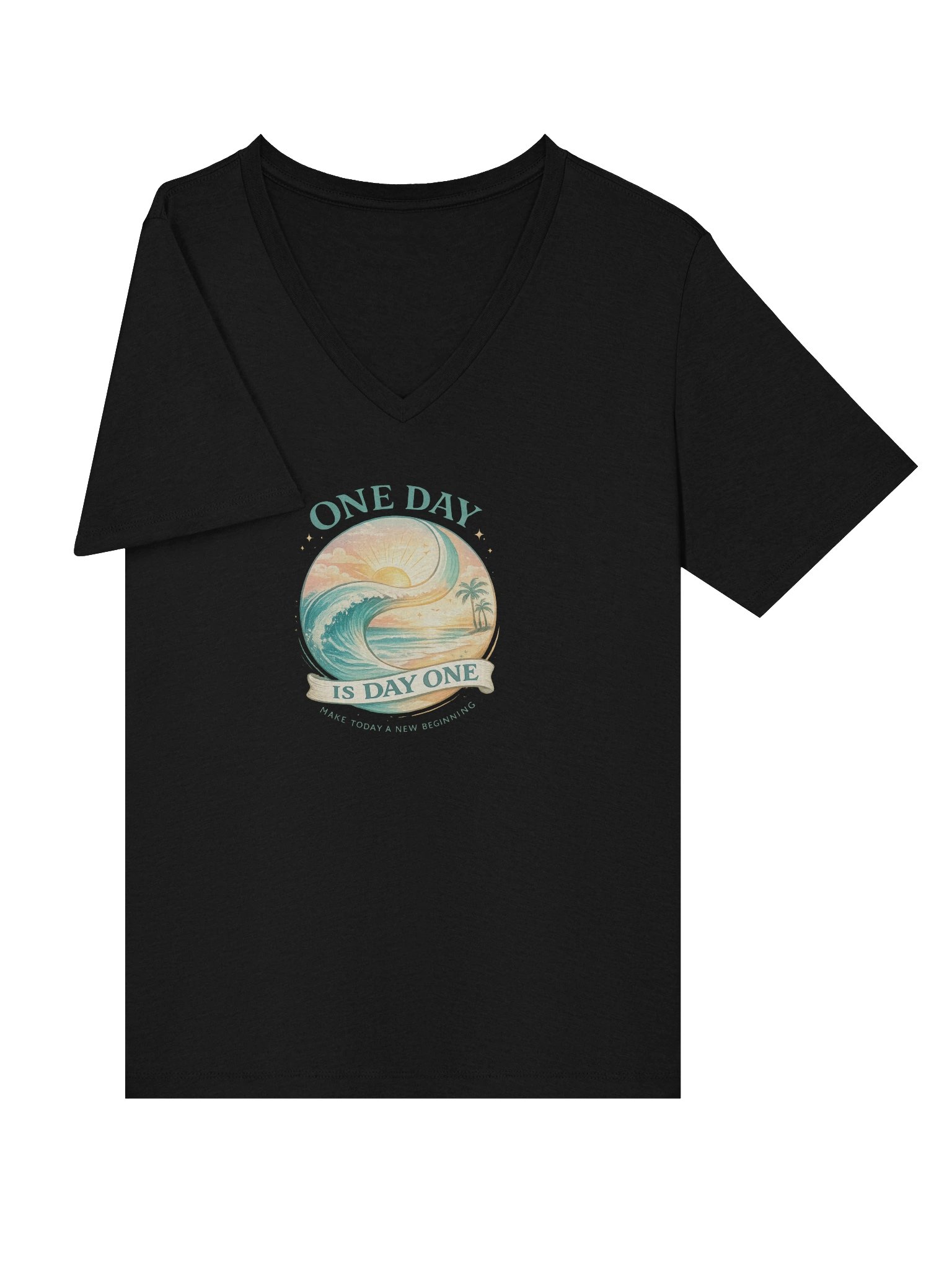 One Day Is Day One — Disney With Sean Show V-neck T-Shirt product image (31)