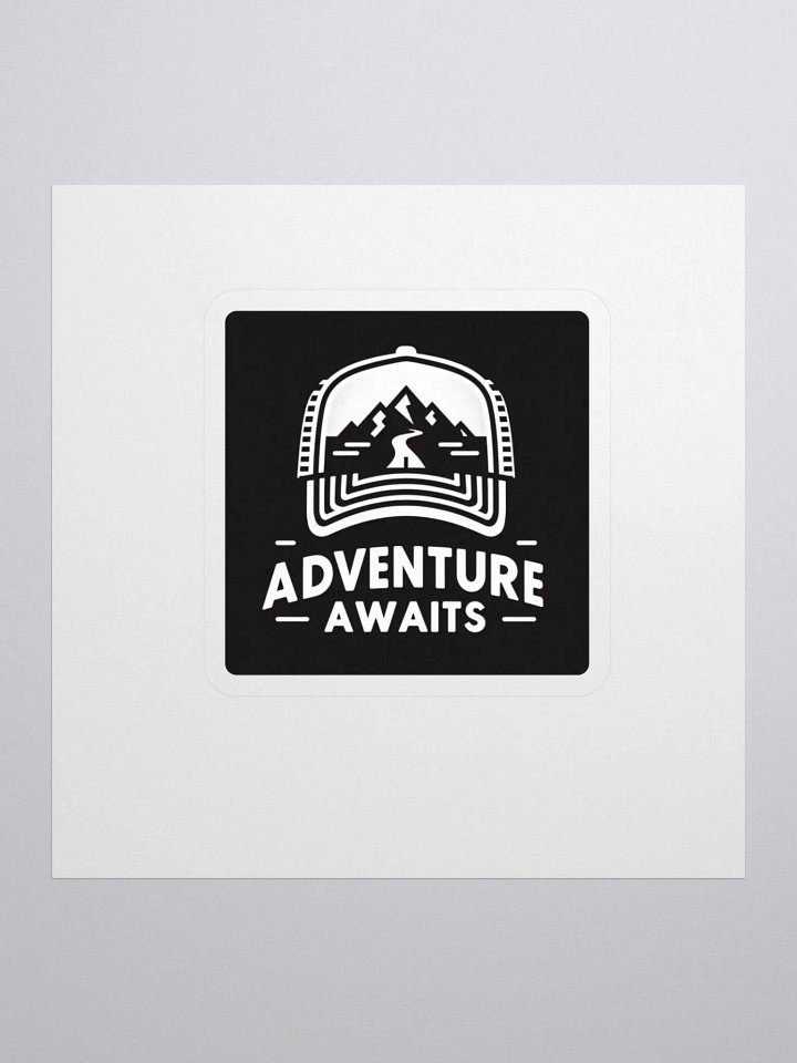 Adventure Awaits Trucker Hat Kiss Cut Stickers product image (1)