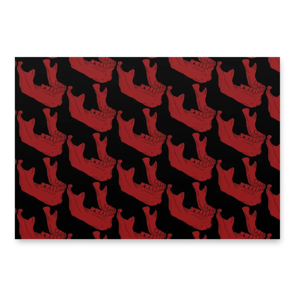 Skulls wrapping paper product image (2)