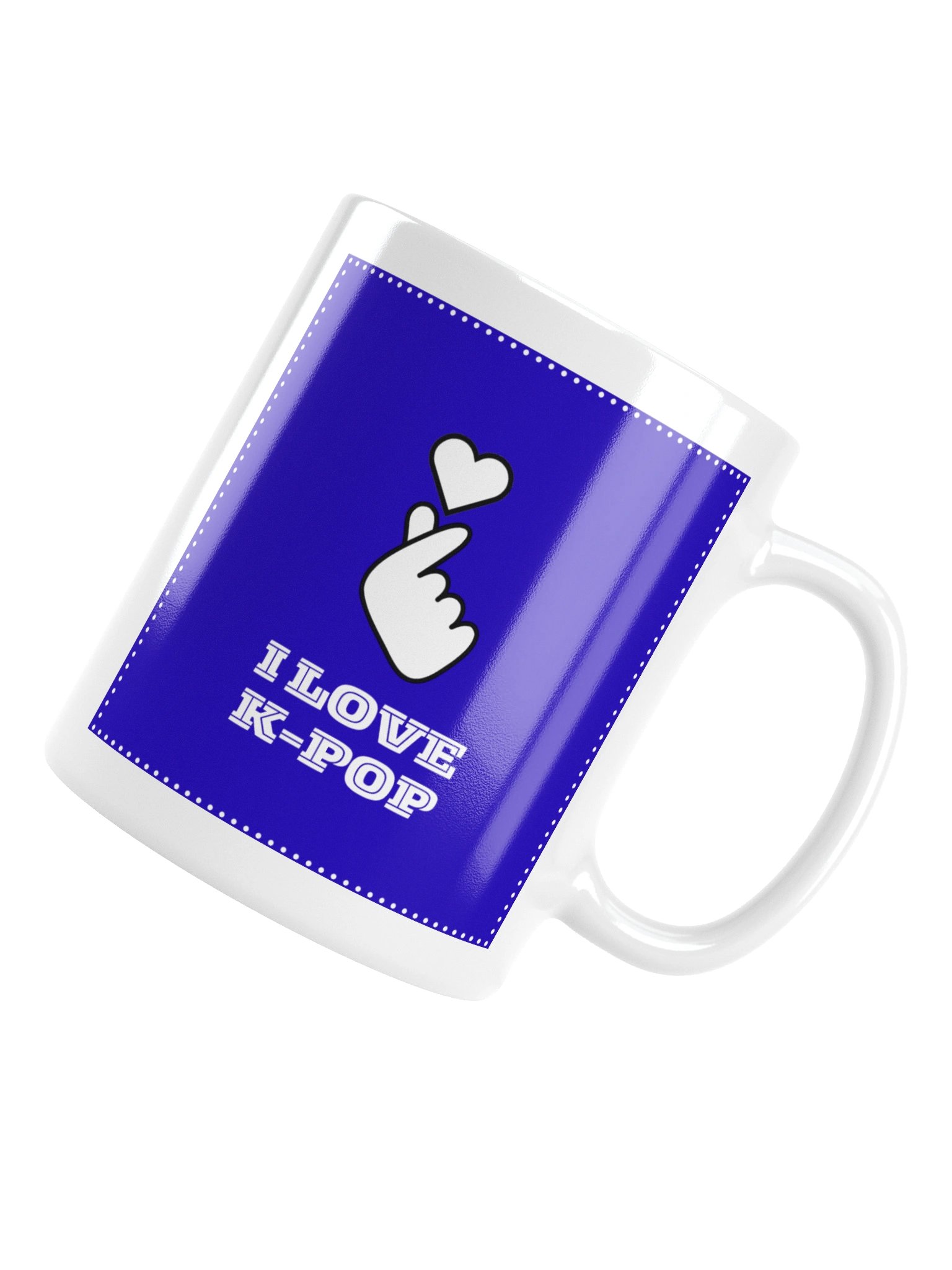 K-POP South Korean finger heart symbol mug product image (6)