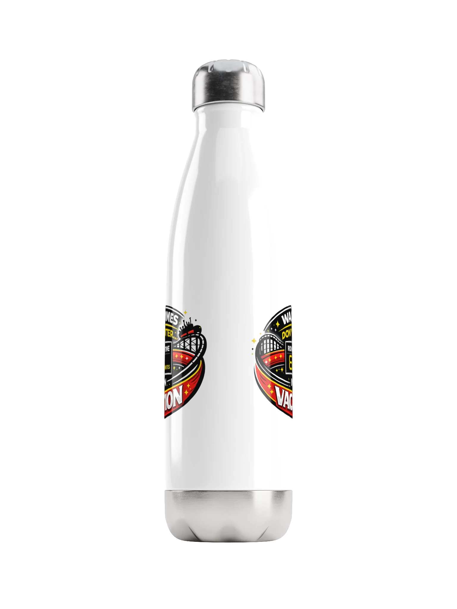 Wait Times Don't Matter Steel Water Bottle product image (1)