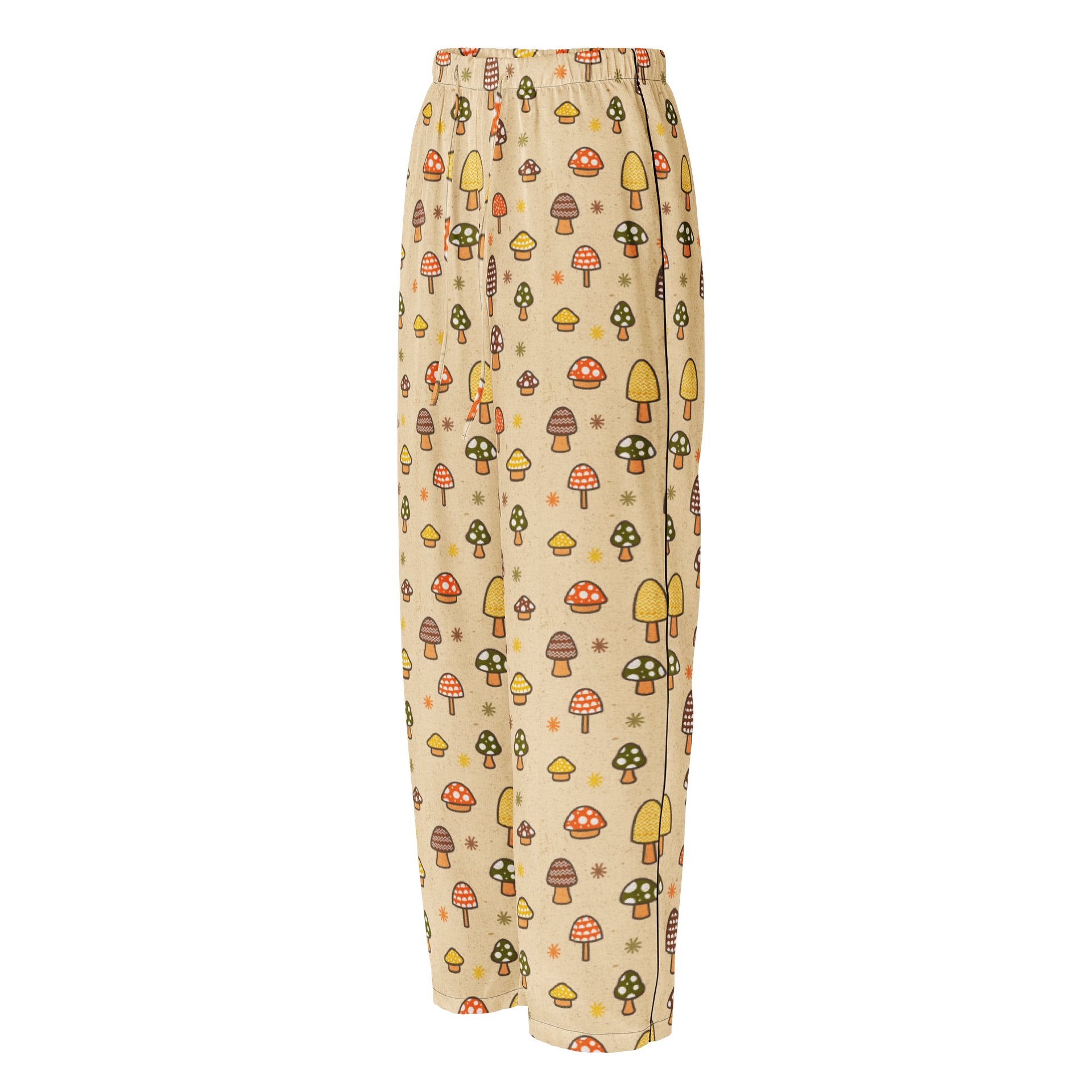 1970s Retro Mushroom Ladies Pajama Pants product image (1)