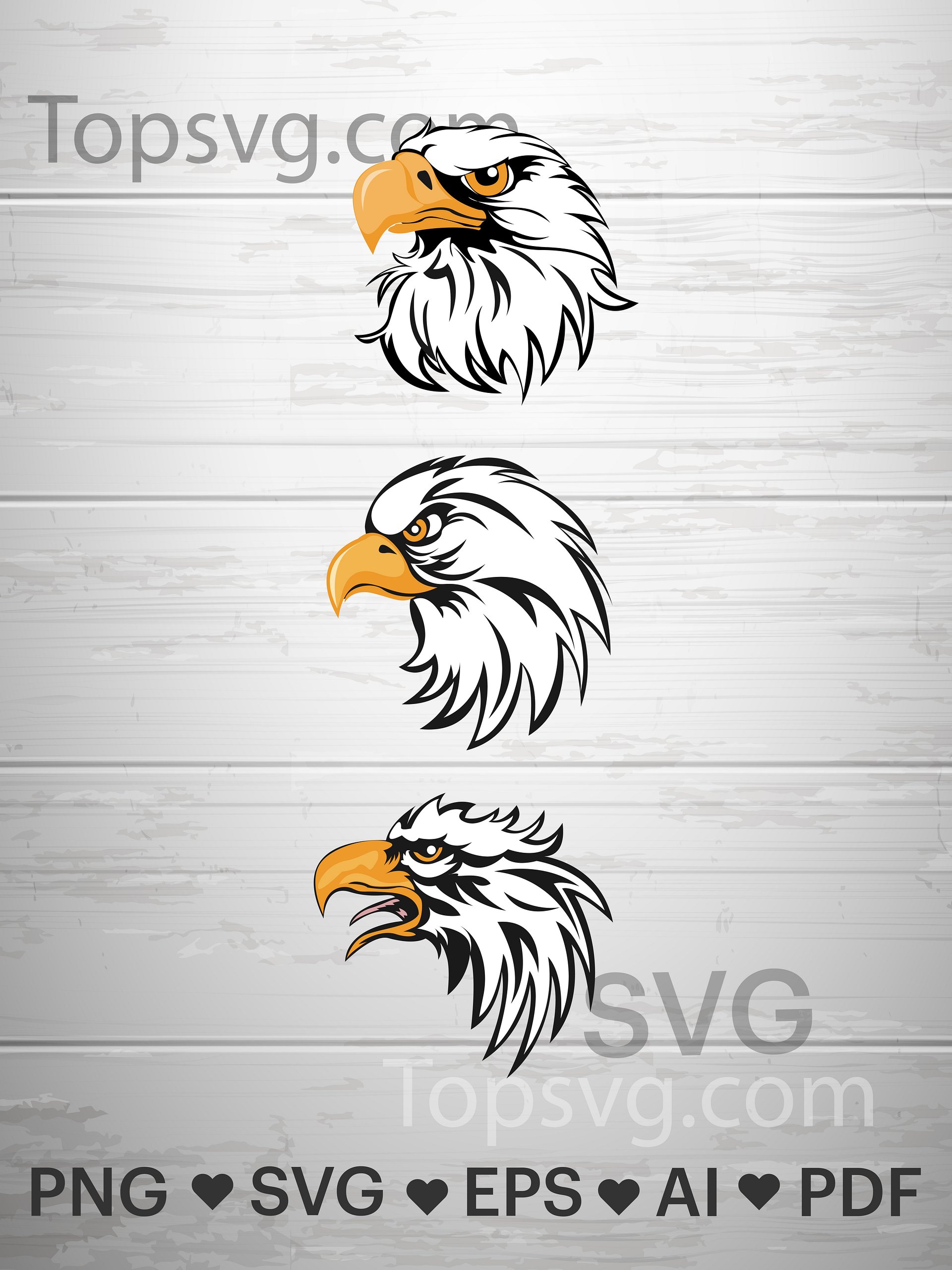 Eagle Svg, Eagle Head svg , Vector, Eagle silhouette, eagle clipart, American bird, Cricut Cutting File. product image (1)