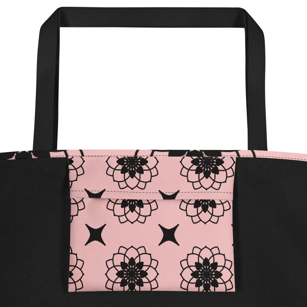 Gorgeous Blush and Black Pattern All Over Print Tote product image (4)