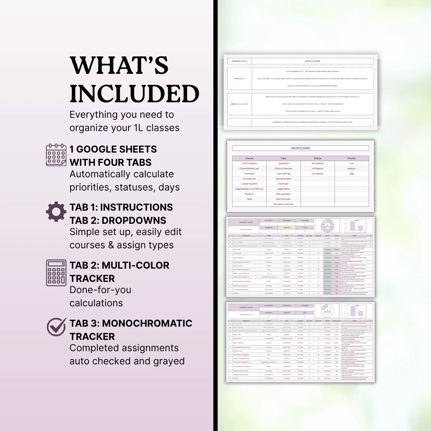 Law School Assignment Tracker L1 product image (2)