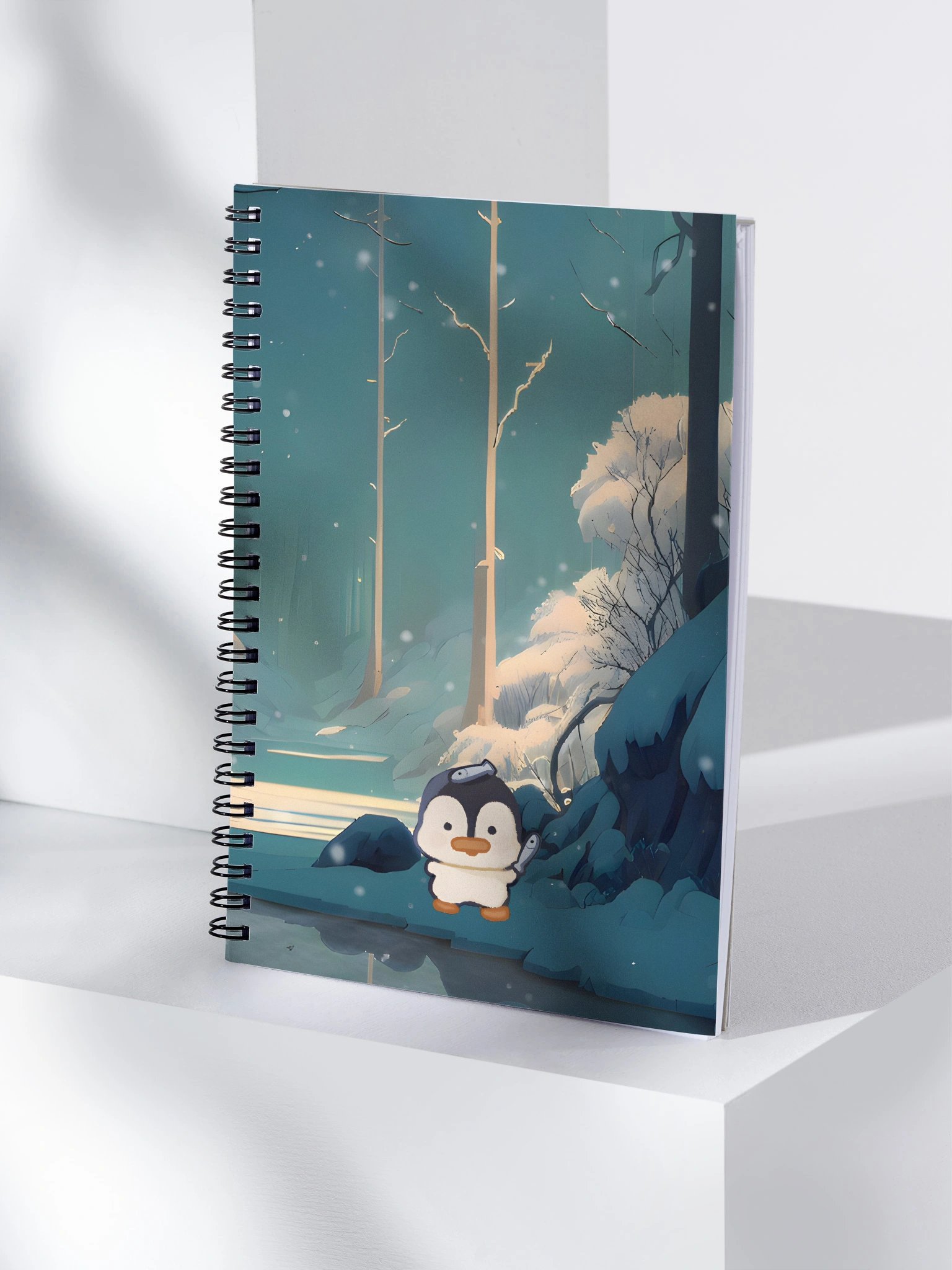 Snow Penguin Spiral Notebook product image (4)