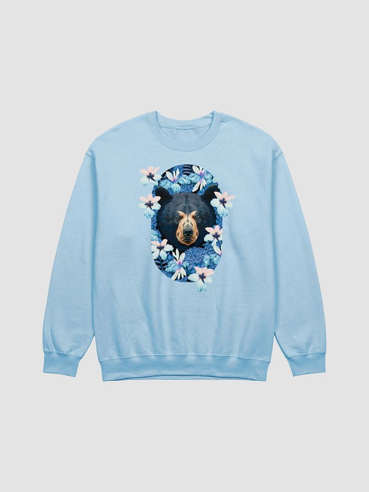 Black Bear with Flowers Crewneck Sweatshirt product image (1)