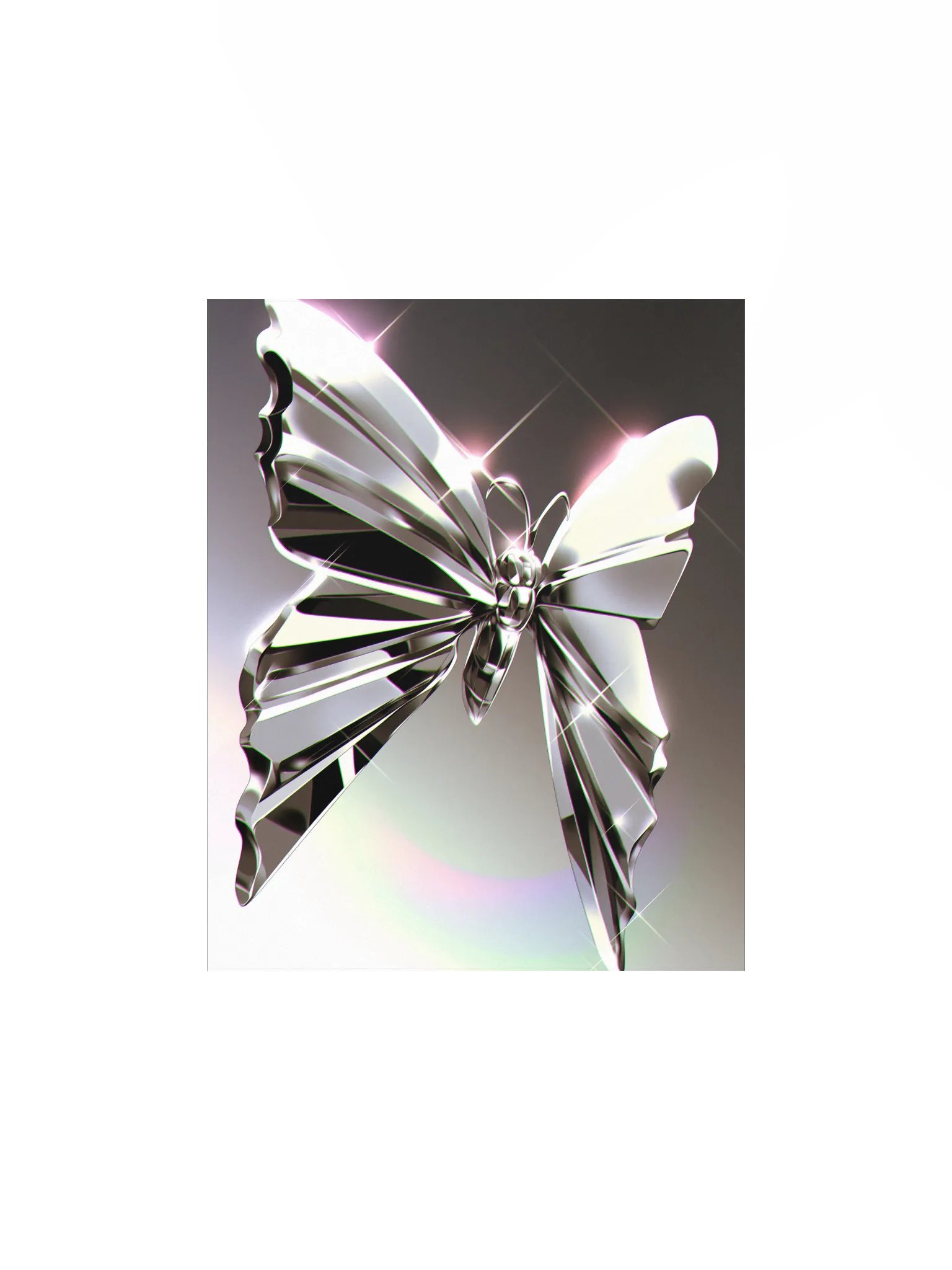 Metallic Butterfly Matte Poster product image (1)