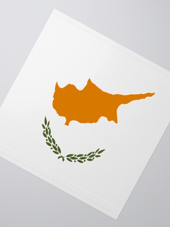 Cyprus Flag Sticker | Copper Island Design | Durable Vinyl | 3 Sizes product image (4)