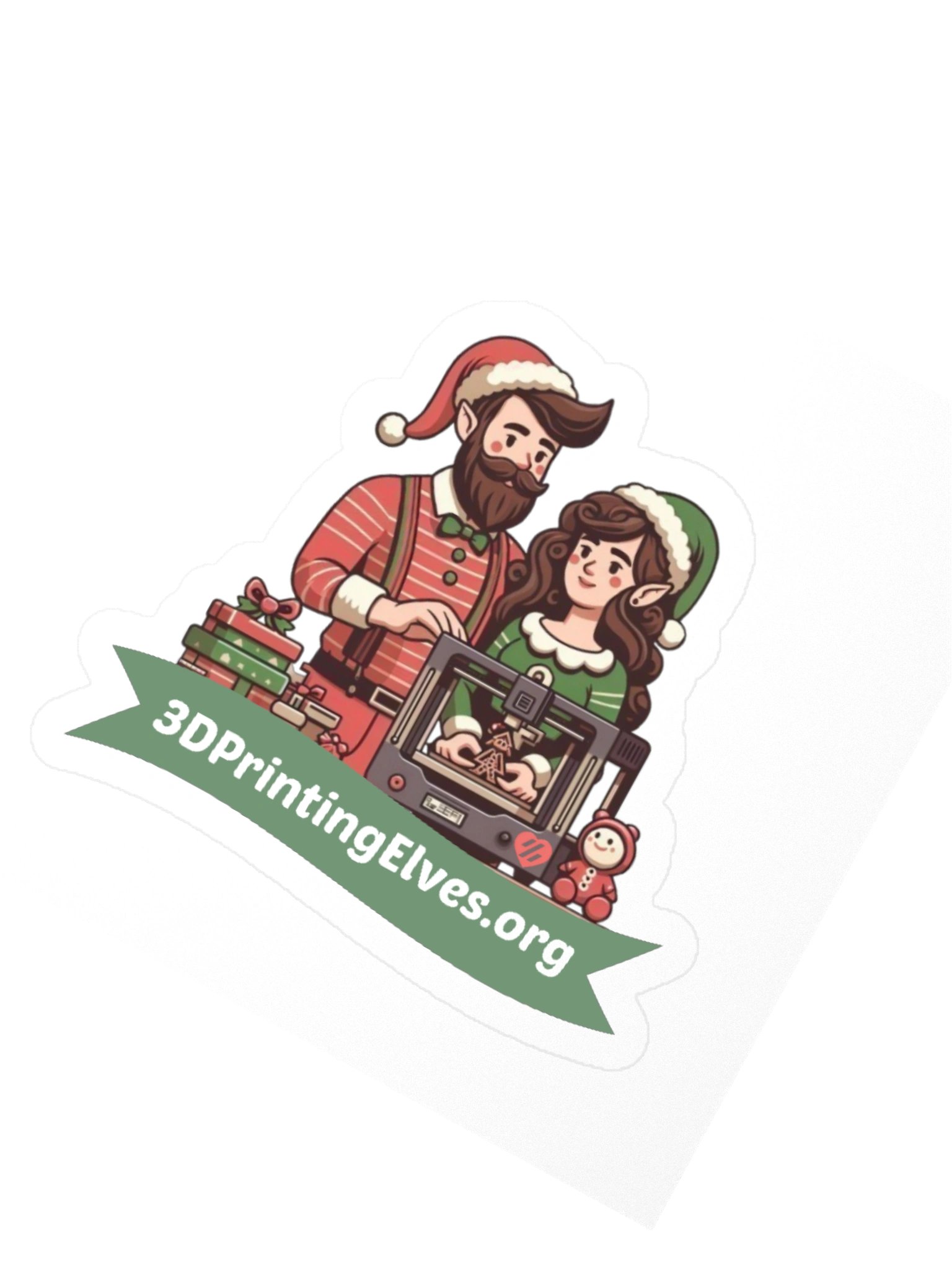 3D Printing Elves Sticker #2 product image (2)