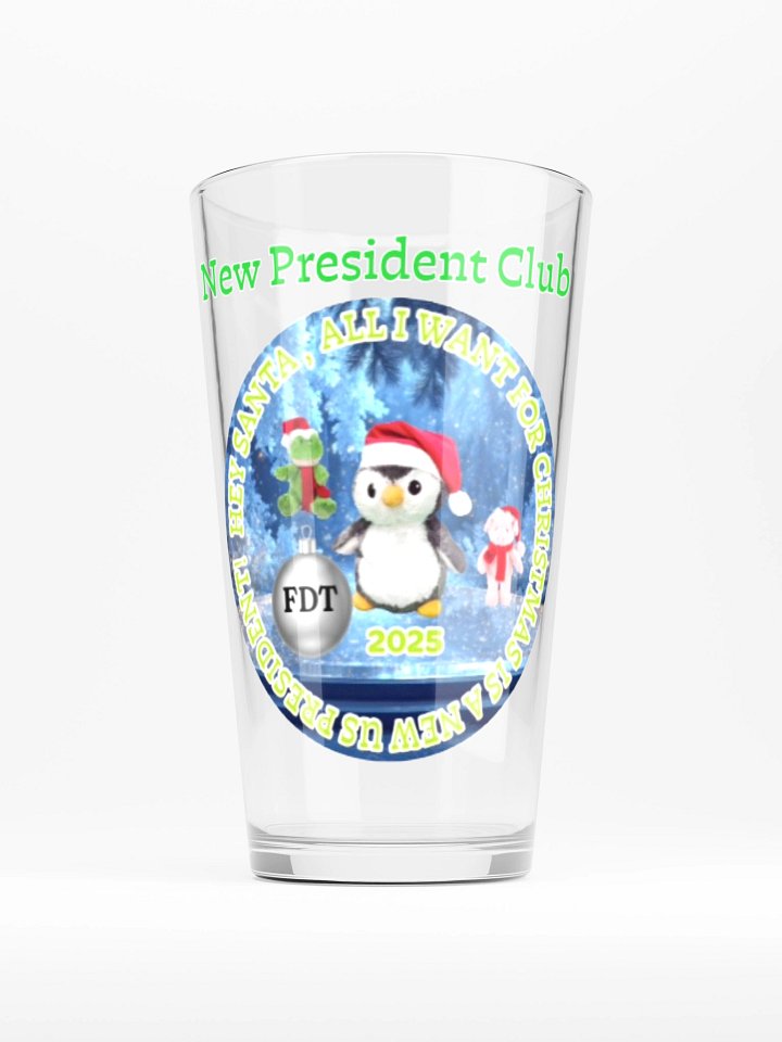 New President Club Penguin Pint Glass 2025 Edition product image (1)