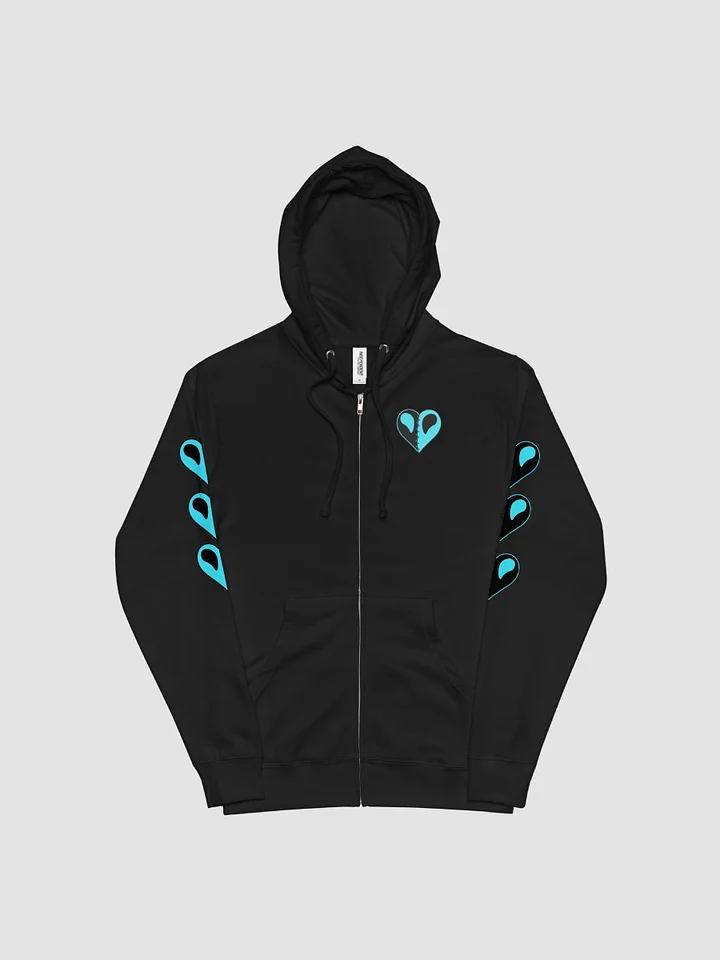 Zip Up Hoody Covered Sleeved Stitched Heart Edition product image (1)