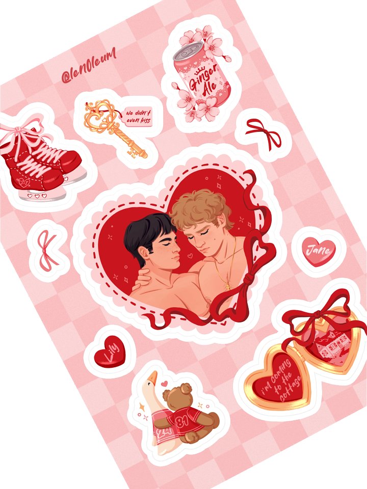 Heated Rivalry Valentine's Sticker Sheet product image (1)