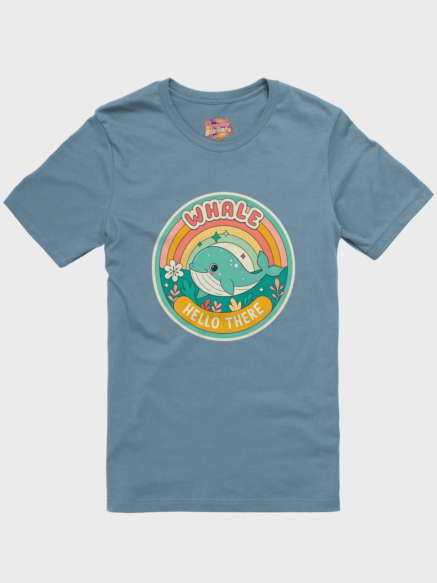 Whimsical Whale Rainbow T-Shirt product image (1)
