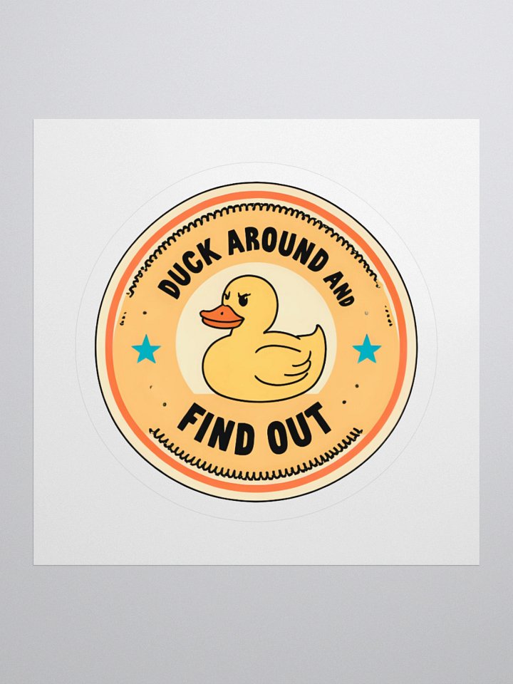 Duck Around Kiss Cut Stickers product image (1)