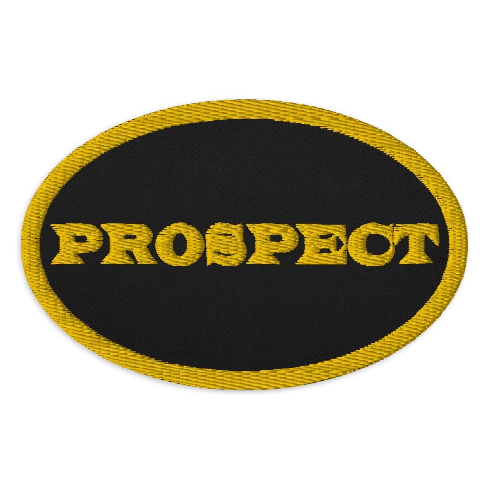 "Motorcycle Club" Embroidered Patch (Prospect) product image (1)