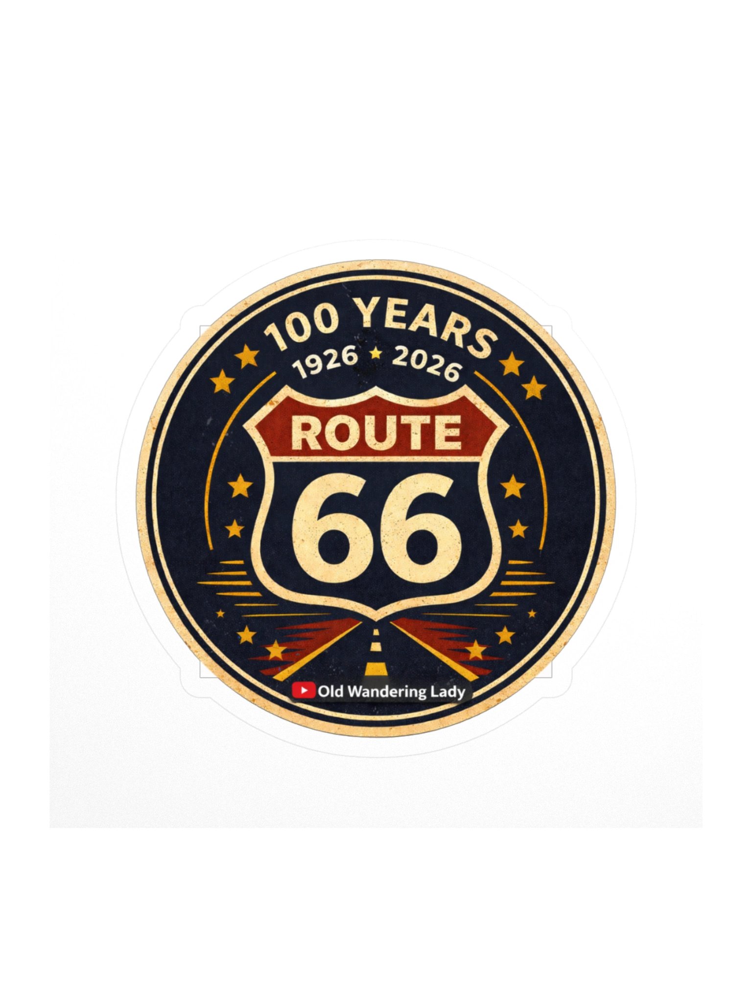 Route 66 Centennial Badge Edition Sticker product image (1)