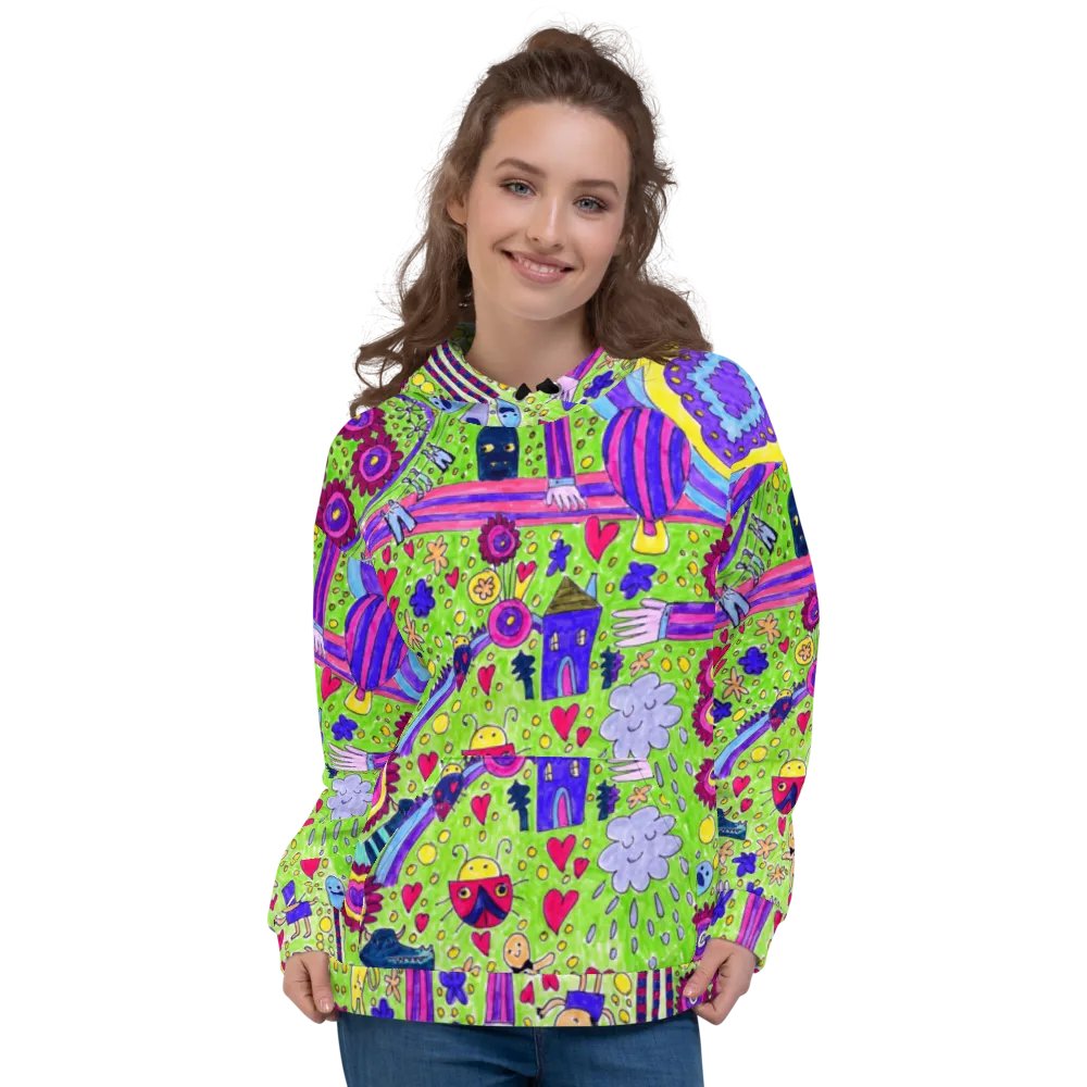 Abstract Doodle Life Unisex Hoodie product image (4)