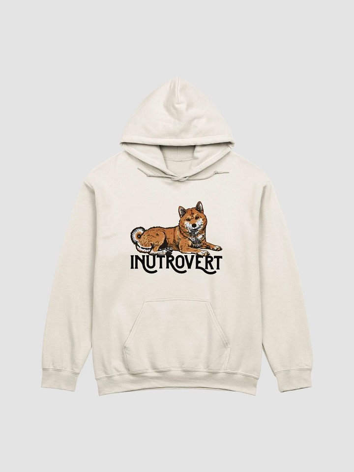 Inutrovert Hooded Sweatshirt of a Shiba Inu | Funny Hoodie for Shiba Inu Paw-rents product image (1)