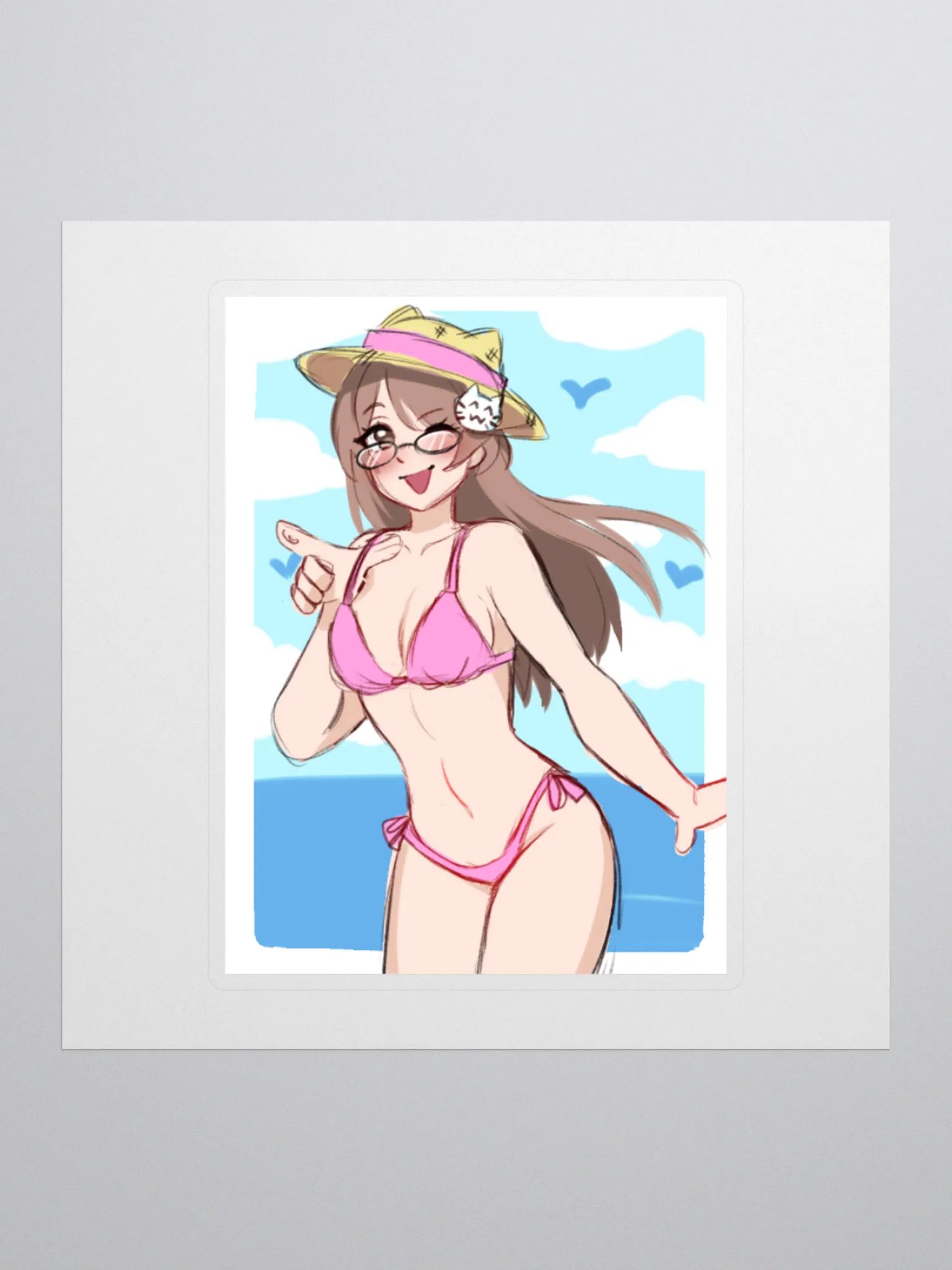 Beach time sticker product image (1)