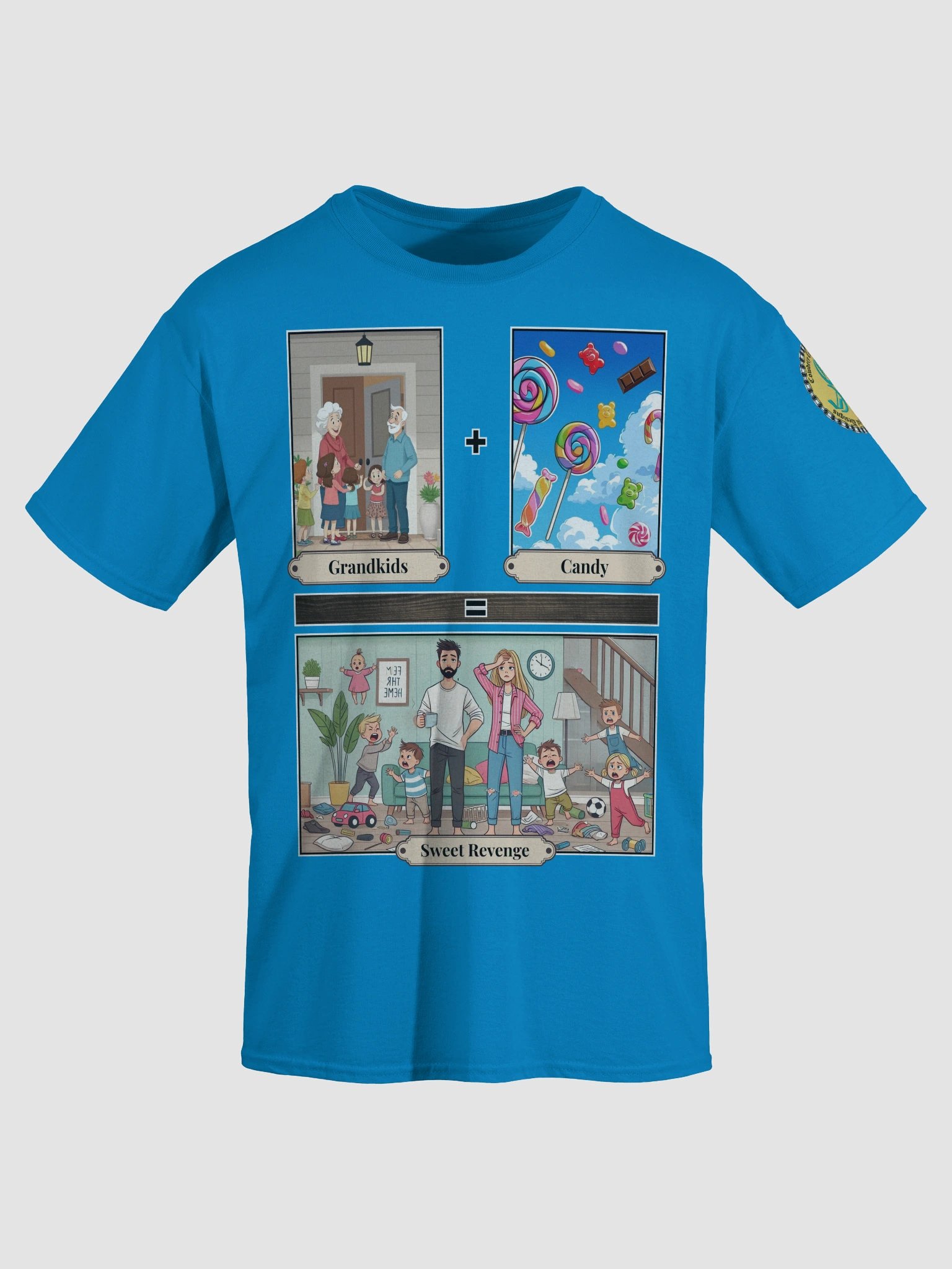 Grandkids + Candy = Sweet Revenge (Both) Gildan Heavyweight T-Shirt Colors (2) product image (3)