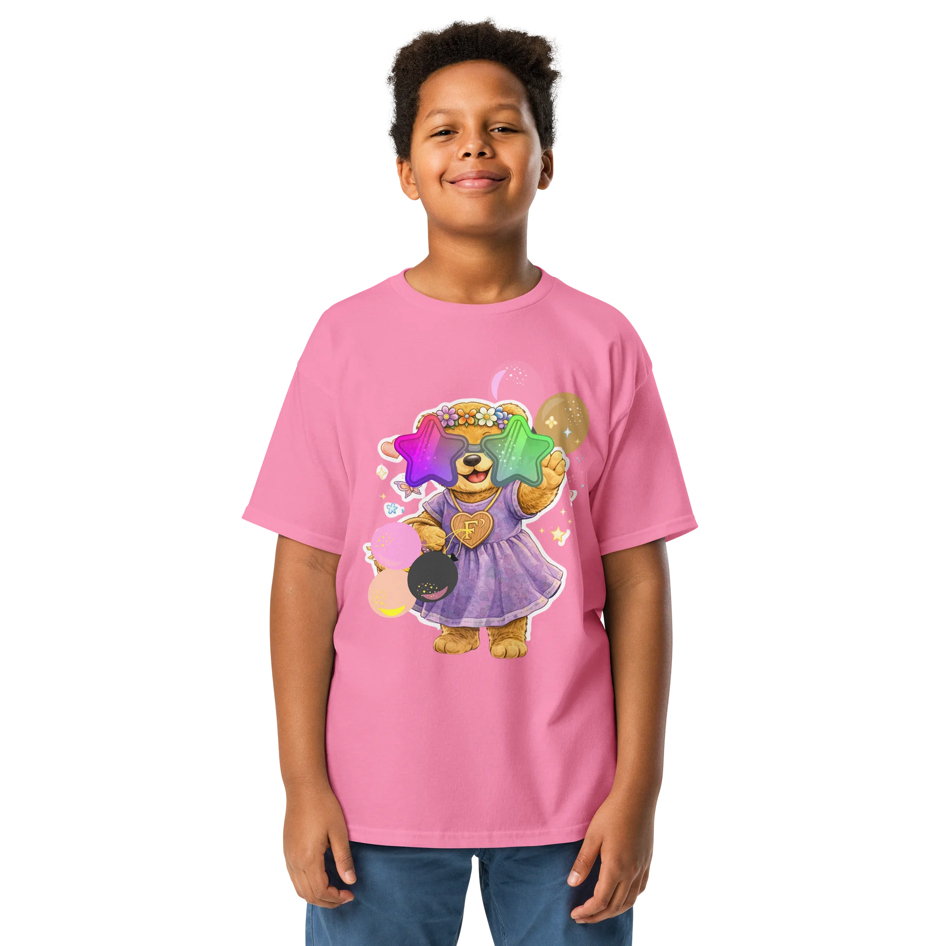 Bobzie Festive Bear Youth Tee | Holiday Adventure Edition by FayzieBobs product image (1)