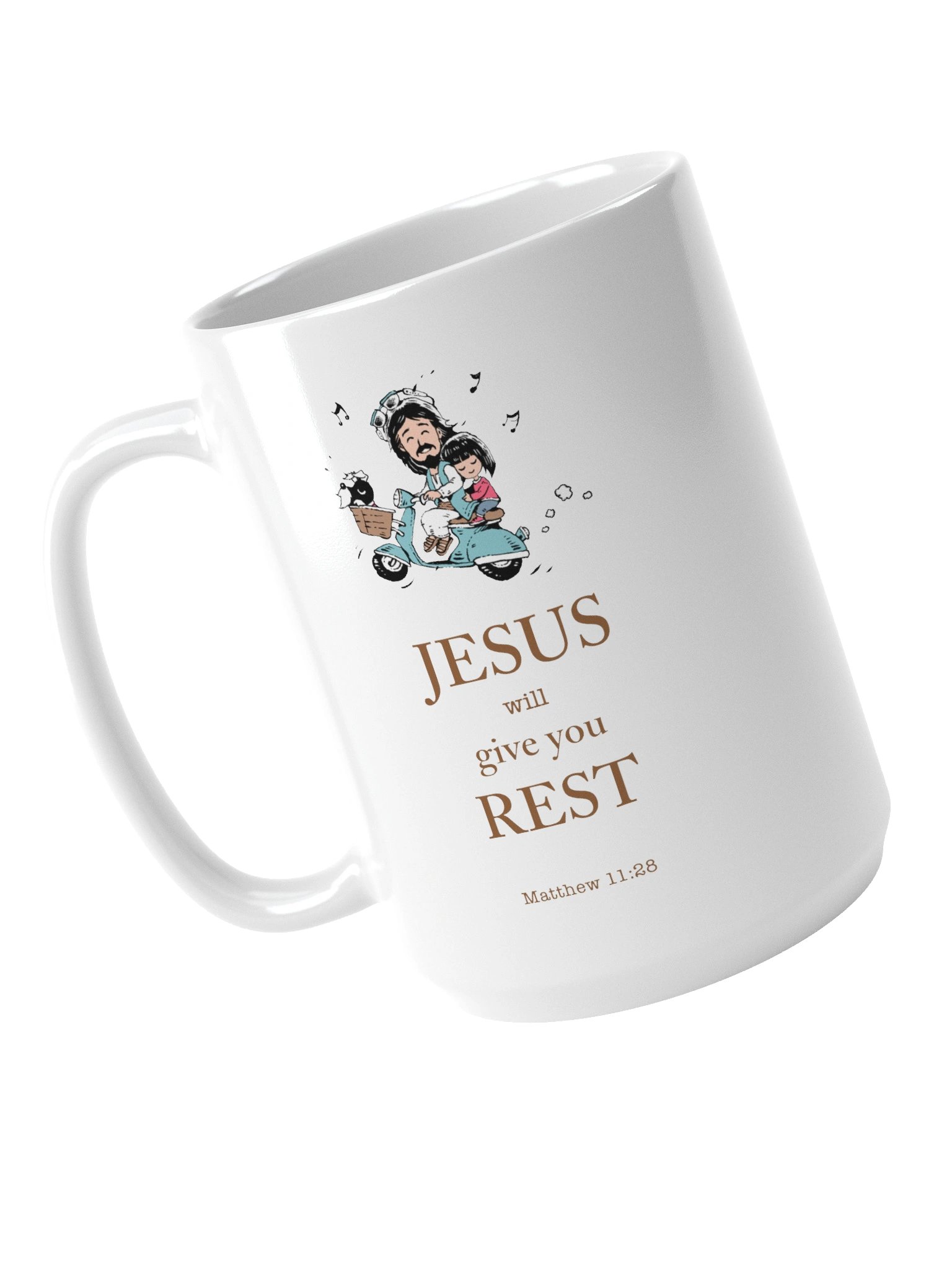 "Jesus will give you rest" mug product image (4)